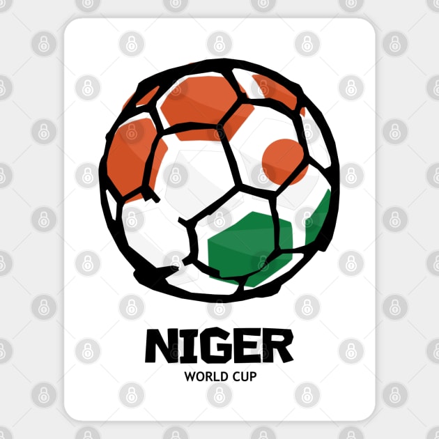 Niger Football Country Flag Magnet by KewaleeTee